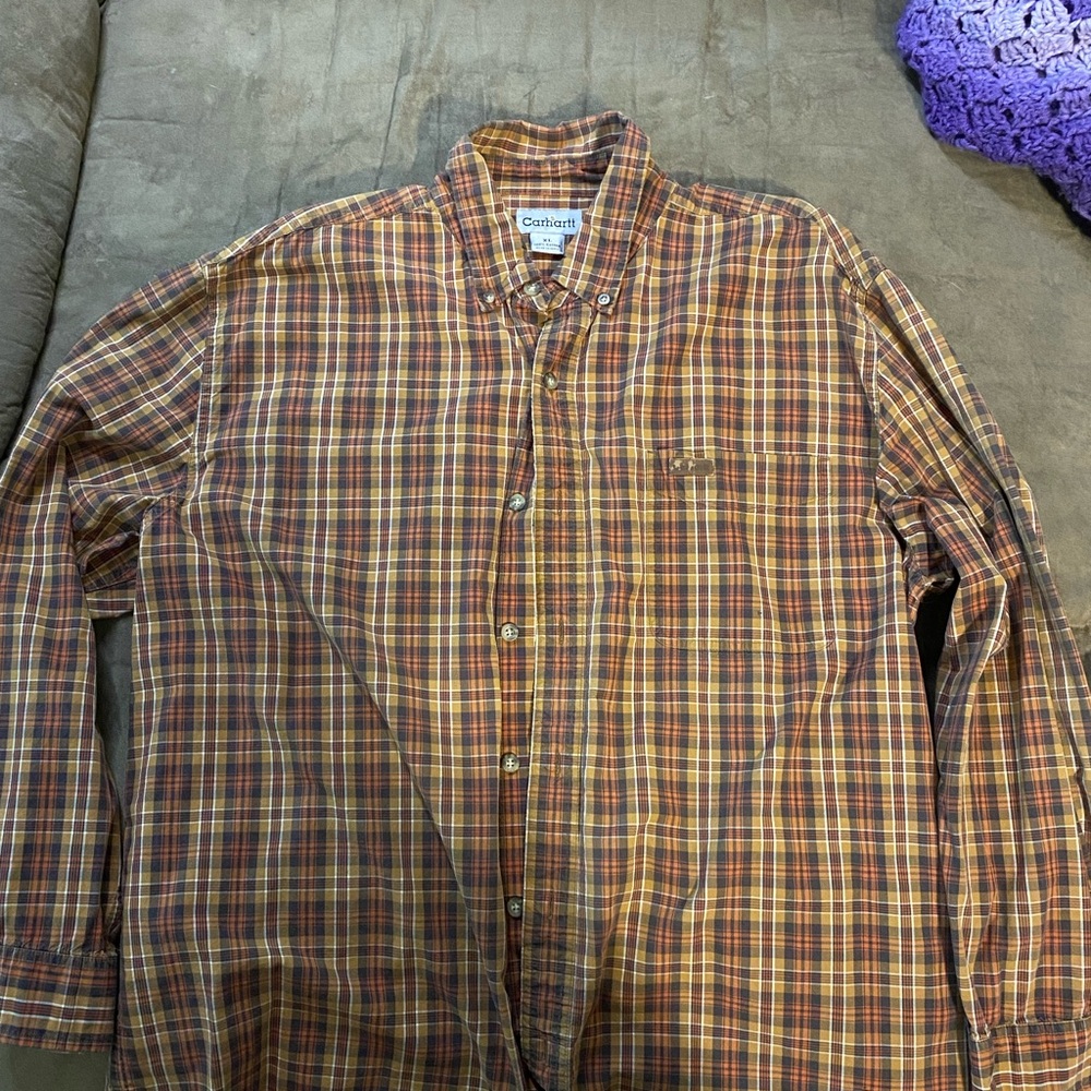 Carhartt long sleeve button up shirt